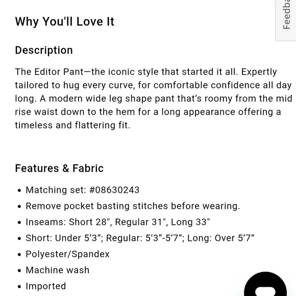 Express Editor Signature Stretch Mid Rise Wide Leg Pant Red 14S NWT - Picture 5 of 6